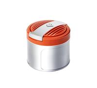 Car Ashtray with Lid Smell Proof for Omoda 5 Hybrid 2025-, Self Extinguishing Ash Tray Auto Dustbin Holder for Cigarettes Portable Ashtray, Sealed,Orange-S