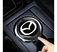 Car Ashtrays for Mazda 3 5 6 CX-3 CX-30 CX-5 CX-7 CX-8 CX-9 MX-5, Car Ashtray with Lid Smell Proof,Portable Ash Tray Flame Retardant Ashtrays Stainless Smokeless Lid Easy Clean