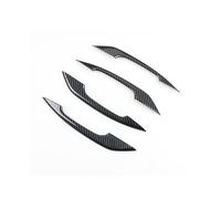 car Assist Handle 4pcs ABS Chrome/Carbon for Fiber Texture Car Exterior Door Handle Cover Trim A4 B9 A5 F5 Q5 FY 2018 2019(1)