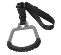 Car Assist Handle for Elderly, Foldable Black | Tpe and ABS Build, 36.70x13.90x1.70cm Size, Bus Use, Dual Spring Buffer