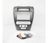 Car Audio 10.1 INCH Screen Fascia Adapter Fit For FORD FUSION 2009-2012 2Din Dash Head Unit MP5 Panel Frame Frame Dash Panel Trim Car Radio Fascia Panel(Gray an cable)