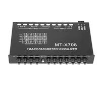 Car Audio 7-Band Equalizer Durable Stable Heavy Duty Reliable Professional Grade Digital Graphic Eq Adjustable Stereo Equalizer for Car Amplifier Sound System Tone Control Professional Industrial