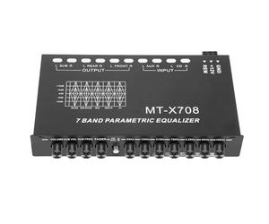 Car Audio 7-Band Equalizer Durable Stable Heavy Duty Reliable Professional Grade Digital Graphic Eq Adjustable Stereo Equalizer for Car Amplifier Sound System Tone Control Professional Industrial