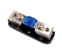 Car Audio AGU Fuse Holder, 30A-150A, Clear Cover, Zinc Alloy, 7.2 x 2.4 x 3 cm (80A)