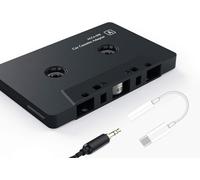 Car Audio aux Cassette Adapter and a Type C to 3.5mm Audio Aux Jack Adapter,Compatible for Google, Samsung, Xiaomi, Huawei all TYPE C Port Devices, Black