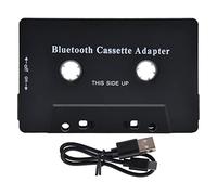 Car Audio Bluetooth Cassette Receiver, Car Audio Cassette to Aux Adapter, Tape Player Bluetooth 5.0 Cassette Aux Adapter with USB Cable, Car Cassette Player Adapter