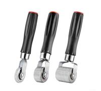 Car Audio Damping Mat Roller Set with 3 Corrugated Metal Wheels Designed for Efficient Application on Door Panels Trunk Liners and Floorboards (3pcs set)