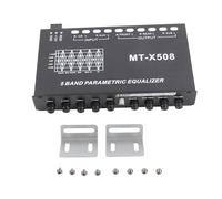 Car Audio Equalizer Adjustable 5 Bands Precise Tuning EQ Crossover Amplifier Graphic Equalizer For Car Stereo System Iron Material 19x12x3cm