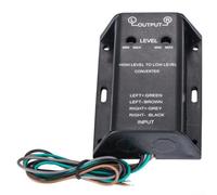 Car Audio For RCA Speaker Converter Adapter, Converts High Level Speaker Output to Low Level Subwoofer Output, Supports True Channel Separation