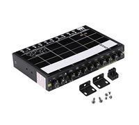 Car Audio Graphic Equalizer Professional 7 Band Stereo Tuner with 3.5mm Aux Input for Enhanced Sound Customization in Vehicles Black 180x120x30mm