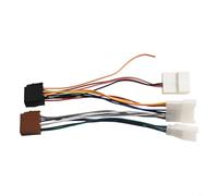 Car Audio ISO Adapter Harness with Steering Wheel Control Cable, 16 Pin Radio Interface for Easy Fitment Designed as a for GENERAL adapter for various car models