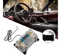 Car Audio LED Digital Display Inline Fuse Holder for 0/2/4 AWG Gauge, 300 Amp, Black