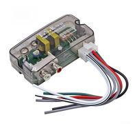 Car Audio Line Level to Converter Adapter for High-to-Low Frequency Signal Conversion, 0-2V Adjustable Output, Compatible with 80W Car Stereos