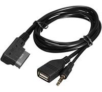 Car Audio Music Adapter Cable MDI AMI MMI, Music Interface Car USB Charger AUX Cable AUX Input Cable Adapter Cable, Anti-electromagnetic Music Interface Cable Suitable for A6L A8L Q7 A3 A4L A5 A1