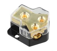 Car Audio Power Distribution Block 0 2 4 GA In 4 8 10 GA Out High Temp Base Ground Distributor for Cars