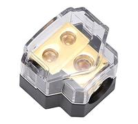 CAR AUDIO POWER DISTRIBUTION BLOCK 2X4GA OUT FUSE HOLDER AMPLIFIER MODIFICATION PURE COPPER SCENE