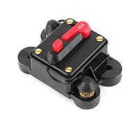 Car Audio System Fuse Holder, Automatic Circuit Breaker 12V - 24V DC, Resettable Stereo Protection for Car Boat RV ATV Amplifier with Manual Kill Switch (B(40A))