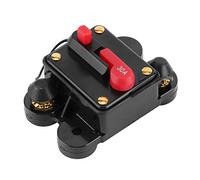 Car Audio System Fuse Holder Automatic Circuit Breaker 12V-24V DC, Resettable Stereo Protection for Vehicles Boats RVs ATVs Marine Amplifiers with Push - Button Kill (A(30A))