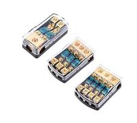 Car Audio Truck Audio Amplifier Circuit Holder AGU Style Stereo Amplifier Refit Fuse Adapter 60A Regular Car Fuse Holder Box Protected circuits (Color : 3)