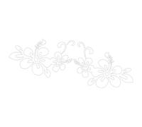 Car Auto Body Flower Sticker,Automotive Exterior Decoration Stickers | Reflective Bumper Hood Decal Floral Self-Adhesive Car Side Sticker for Auto Body Hood