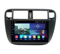Car Auto Play Auto Stereo Car for Honda Civic 1995-2000 Touch Screen with Carplay Wifi Bluetooth Mirror Link, Fm, Steering Wheel Control, 4 Core 1G+16G
