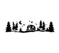 Car Automatic Decal Sticker Car Vinyl Stickers Car Side Door Sticker Car Sticker Mountain Decal Tree Forest Vinyl Graphic Kit For Camper Rv Trailer