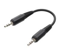 kenable Car AUX 3.5mm Jack IN to MP3 Mobile Phone 15cm Short Cable Lead GOLD