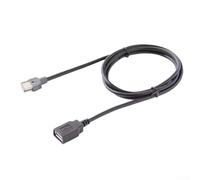 Car Aux Audio Input Cable with 4Pin to USB Adapter Compatible with for and Receivers, Black ABS Media Interface Wire, 100cm