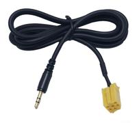 Car AUX Input Adapter Cable 3.5mm Audio Interface 6 Pin Connector Replacement for For Stereo Auxiliary Cord
