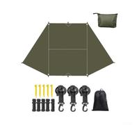 Car Awning Shade Tarp 2x3x4.5m with Suction Cups Ropes Ground Nails | Oxford Cloth, Complete Kit With Ropes & Storage Bag, for ideal For Camping & Outdoor Shade, Poles Not Included