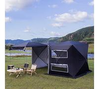 Car awning, SUV Automatic Pop Up Tent Multiple Person Family Portable Instant Tents, Car Awning Tailgate Tent with Carrying Bag(Big Black,Set 1)