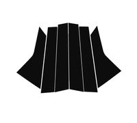 Car B-Pillar Trim Covers for Geely BinYue/PRO/L, Window Pillar Stickers Black Gloss Vinyl Exterior Side Door Protection Adhesive Film