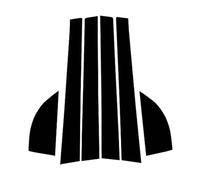 Car B-Pillar Trim Stickers Set for Hyundai Sonata 5th Generation 2004-2008, Black Gloss PC Window Pillar Covers Exterior Door Frame Protection Film