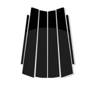 Car B-Pillar Trim Stickers Set for Lexus ES 2006-2012, Black Gloss PC Window Pillar Covers Exterior Door Frame Protection Film
