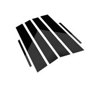 Car B-Pillar Trim Stickers Set for LS430 UCF30, Black Gloss PC Window Pillar Covers Exterior Door Frame Protection Film