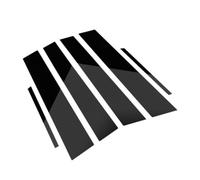 Car B-Pillar Trim Stickers Set for Volvo S60 2020-2022, Black Gloss PC Window Pillar Covers Exterior Door Frame Protection Film