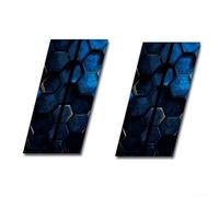 Car B-Pillar Waterproof Decals,Car Centre Pillar Honeycombs Stickers, Anti-Scratch Window Pillar Cover Exterior PET Accessories (2pcs) ((B)