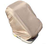 Car Baby Chair Protective Cover, Moisture Resistant Sunshade for Infant Seats, Oxford Cloth Dust Proof Mat with Elastic Belt(Khaki)