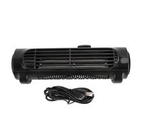 Car Back Cooling Fan 3 Speeds Portable USB Powered Silent Strong Wind Vehicle Fan with .5m Cable Type C Interface ABS Material for Front Back Passenger Pet Comfort in C (Brown)