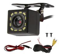 Car Back Reversing Camera, 12V Night Visions Universal Car Rear View Camera HD CCD 12 LED 175 Wide Angle 1080P IP67 Waterproof Backup Parking Reverse Cameras