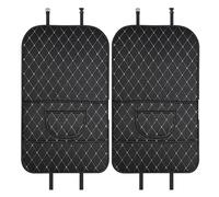 Car Back Seat Anti-Kick Pad for Renault Megane Scenic Spring Duster 2003-2025, 2Pcs Universal Leather Multipurpose Organiser Storage Protector Mat, Anti-Scratch Stain Resistant