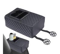 Car Back Seat Armrest - Automotive Armrest Storage Organizer with Cup Holder - Vehicle Rear Seat for 2nd Row with Console Cabinet | Suitable For SUV, Truck, Sedan And By