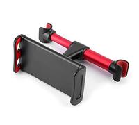 Car Back Seat Mobile Phone Mount, Adjustable Rear Pillow Stand, Red for 4.7-10.5in Cellphones and Tablets - Universal Fit, Sturdy Aluminum Alloy Design, Easy Installation for (Red)