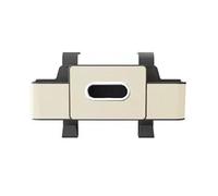 Car Back Seat Organiser for Audi RS4 B7 Cabriolet Quattro 2006 2007 2008, with Cup Holder Hooks, Headrest Hanging Storage for Daily Essentials,B White