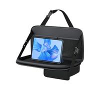 Car Back Seat Organizer, Auto Backseat Holder with Food Tray, PU Leather Seat Back Organizer with Foldable Tray for Road, Trip, Driving, Camping