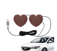 Car Back Window Light - Love Heart Shape LED Decoration for Vehicle Rear Glass, Bright Ambient Lamp with Adjustable Glow and USB Power Supply, Easy Installation for Custom Look | Interior Lighting