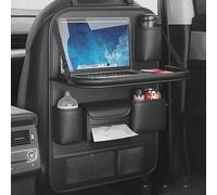 Car Backseat Organize, Car Seat Back Organiser with Foldable Tray Table and Multi Pockets for Mercedes Benz C Class Sport 2014-2023