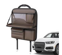 Car Backseat Organizer - Car Seat Back Storage, Foldable Car Storage With Table Tray | Track Seat Back Storage Bag For Phones, Magazines, Bottles And More(14.17x7.87x15.74inch)(green, Black, Brown)