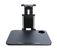 Car Backseat Tray - Foldable Car Backseat Travel Tray Table | 40*30CM Vehicle Eating Food Tray with Swivel Phone Holder | Adjustable Height Car Laptop Desk | Passenger Travel Tray Reusable for Travel