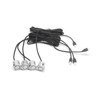 Car Backup Camera 18.5mm Car Sensor Reverse Probe Black Red Grey Silver White For Vehicles Fitting 4pcs(Silver)